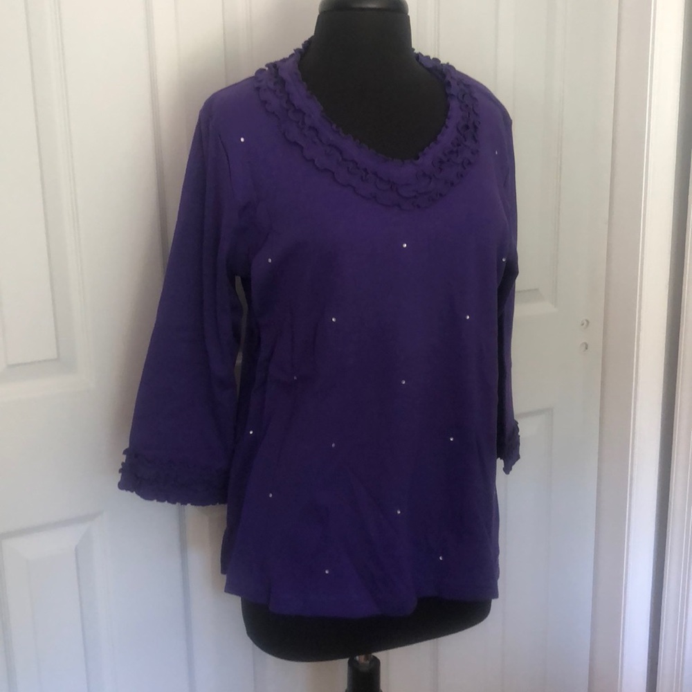 Quacker Factory long T. Size M soft!